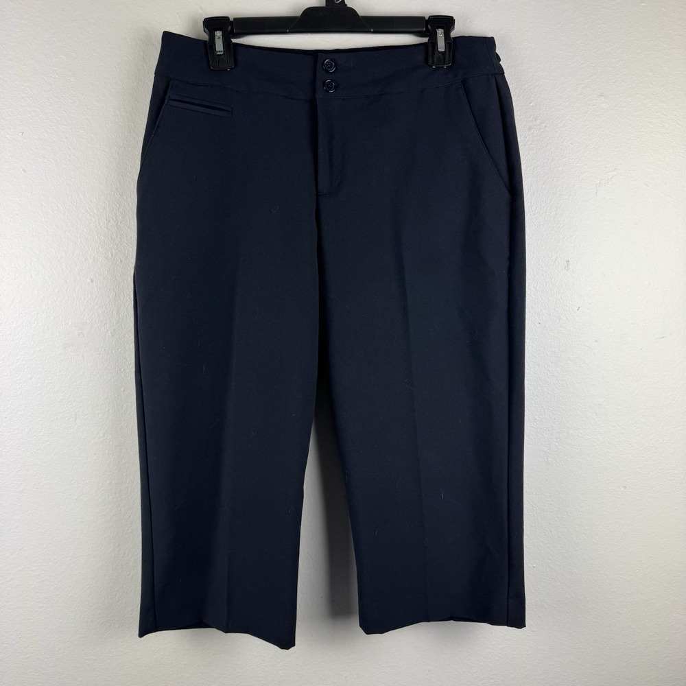 CHRISTOPHER & BANKS Womens crop pants‎ workwear NAVY - 8